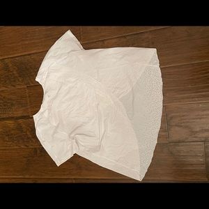 White lululemon workout shirt